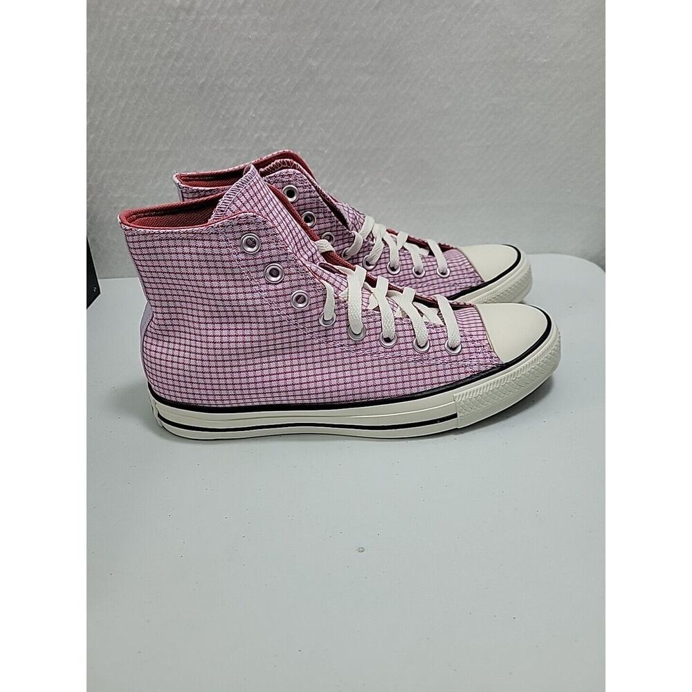 Converse Chuck Taylor All Star High Checkered Unisex - Vapor Violet Size W/ 9.5 - Picture 4 of 7